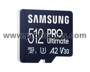 Memory card Samsung PRO Ultimate microSD Card (2023), 512GB, Adapter