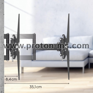 Hama TV Wall Bracket, Swivel, Tilt, Pull-out, 165 cm (65") up to 40 kg