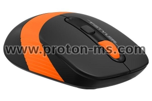 Оптична мишка A4tech FG10S Fstyler, безжична, безшумна, Черен/Оранжев