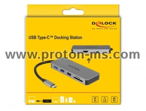 Delock USB Type-C™ Docking Station for Mobile Devices 4K - HDMI / Hub / SD / PD 2.0