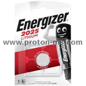 Lithium Button Battery ENERGIZER  CR2025 3V 1pcs in blister 