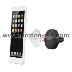 Hama Magnet Car Mobile Phone Holder for Grating, 360-degree Rotation, Universal