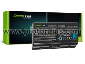 Laptop Battery for TOSHIBA PA3615U SATELITE L45, 10.8V, 4400mAh, Black GREEN CELL