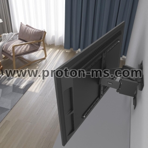 Стенна стойка за TV Hama "Ultraslim", OLED, 229 см (90"), Черна