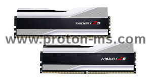 Memory G.SKILL Trident Z5 Silver 32GB(2x16GB) DDR5 PC5-48000 6000MHz CL40 F5-6000J4040F16GX2-TZ5S
