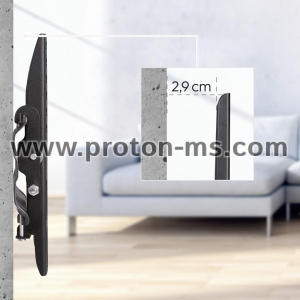 Hama TV Wall Bracket, Tilting, 122 cm (48") to 25 kg, Wall Spacing 2.9 cm
