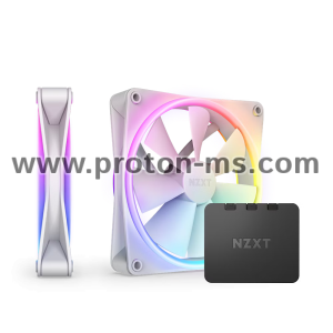 Twin Pack NZXT F140 RGB Duo White + RGB Controller