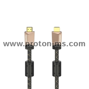 Hama Premium HDMI™ cable with Ethernet, plug - plug, ferrite, metal, 1.5 m