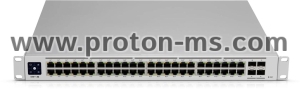 Суич Ubiquiti Networks UniFi USW-PRO-48, 48-портов Gigabit, Mонтаж в шкаф