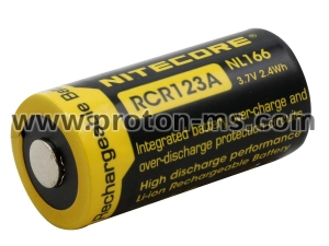 LiIon rechargeable CR-123 LiIon  3,7V 16340 650mAh NITECORE