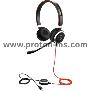 Headphones Jabra Evolve 40 Stereo, Microphone, Black