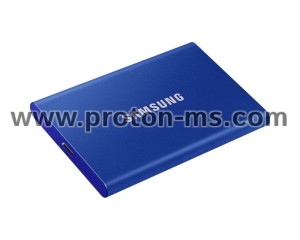 External SSD Samsung T7 Indigo Blue SSD 1000GB USB-C, Blue