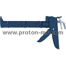 Пистолет за силикон 320 мл., полузатворен, назъбен лост