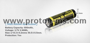 Rechargeable Battery LiIon  AA R6  3,7V 800mAh  XTAR
