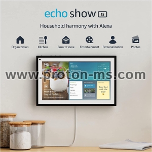 Amazon Echo Show 15, Multimedia Speaker, Display, Charcoal