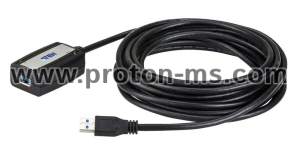 Удължителен кабел ATEN UE350A, USB-A мъжко - USB-A женско , 5 м, USB 3.0, Черен