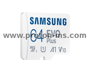 Memory card Samsung EVO Plus microSD Card(2021), 64GB, Adapter