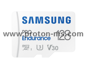 Memory card Samsung PRO Endurance microSD Card (2022), 128GB, Adapter