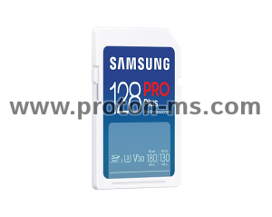 Memory card Samsung PRO Plus SD Card (2023), 128GB, White