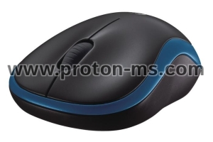 Wireless optical mouse LOGITECH M185, Blue, USB