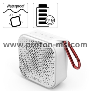 HAMA Блутут мобилна колонка "Pocket 3.0", Waterproof. 3.5W, бяла