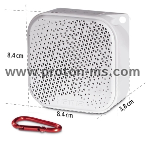 Hama "Pocket 3.0" Bluetooth® Loudspeaker Small Box, Waterproof IP67, 3.5W, wht