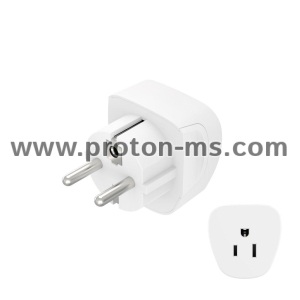Hama Travel Adapter Type A and Type B, 3-Pin, for Devices from America and Canada