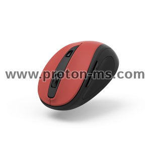 Hama "MW-400 V2" Optical 6-Button Wireless Mouse, Ergonomic, USB Rec., Sienna