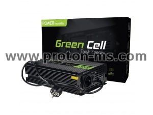 Inverter UPS with charger GREEN CELL 12V  300W/600W  Pure Sine Wave for furnances and central heating pumps   