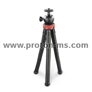 Hama "FlexPro" Tripod for Smartphone, GoPro and Photo Cameras, 27 cm, red