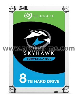 Хард диск SEAGATE Skyhawk Surveillance, 8TB, 256MB, SATA 6.0Gb/s, 7200rpm, ST8000VX004