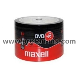 DVD-R MAXELL, 4,7 GB, 16x, 50 pk