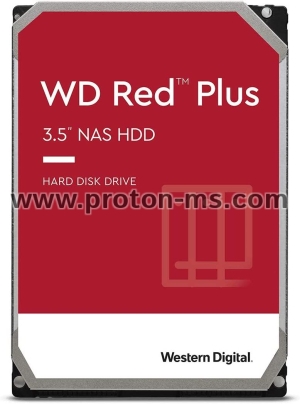 HDD WD Red PLUS NAS, 3TB, 5400rpm, 128MB, SATA 3