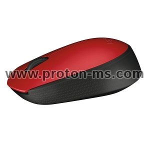 Безжична оптична мишка LOGITECH M171, Червен, USB