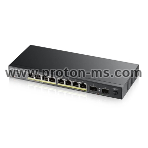 Switch ZYXEL GS1100-10HP, 8 ports, Gigabit, PoE, 2xSFP