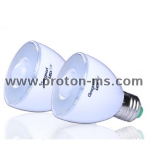 LED bulb with sensor, E27, 3W