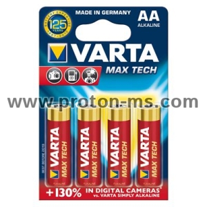 VARTA Max Tech Alkaline Battery LR6 AA 1.5V, 1pc.