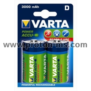 VARTA Power Accu Battery, D, 3000mAh, 1pc.