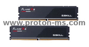 Memory G.SKILL Flare X5 Black 32GB(2x16GB) DDR5 6000MHz CL32 F5-6000J3238F16GX2-FX5 1.35V, AMD EXPO