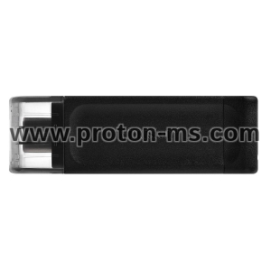 USB stick KINGSTON DataTraveler 70, 64GB, USB-C 3.2 Gen 1, Black