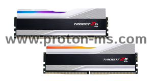 Memory G.SKILL Trident Z5 Silver RGB 32GB(2x16GB) DDR5 PC5-48000 6000MHz CL36 F5-6000J3636F16GX2-TZ5RS