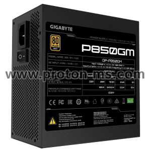 Power Supply Gigabyte P850GM, 850W 80+ GOLD Modular