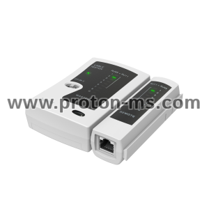 Hama Network Cable Tester, Conduction Testing Device for 8p8c (RJ45), 6p6c or 6p4c