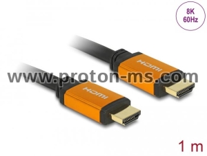 Кабел Delock High Speed, HDMI мъжко - HDMI мъжко, 48 Gbit/s, 8K 60 Hz, 1 м