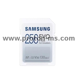 Memory card Samsung EVO Plus SD Card (2021), 256GB, White