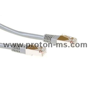 ACT Grey 3 meter F/UTP CAT5E patch cable with RJ45 connectors