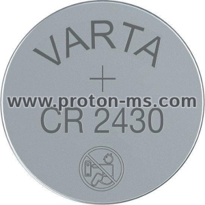 Lithium Button Battery CR 2430 1pc  bulk 3V  VARTA