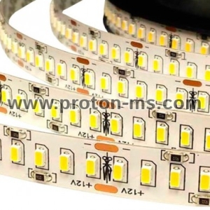 LED лента SMD3014, топло бяла, 12VAC, 14.4W/m 120 LEDs/m, неводоустойчива 1м