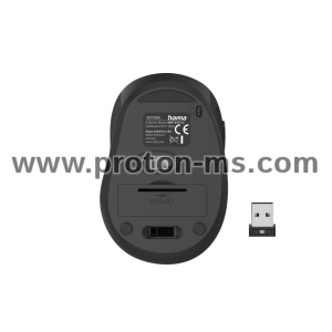 Hama "MW-400 V2" Optical 6-Button Wireless Mouse, Ergonomic, USB, signal yellow