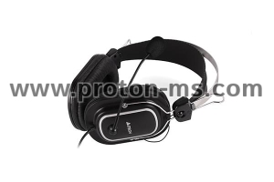 Headphones with microphone A4TECH HS-50, Black